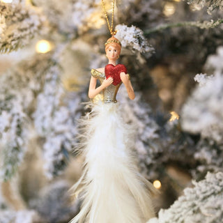 Champagne Fairy Ornament with Heart - ironyhome