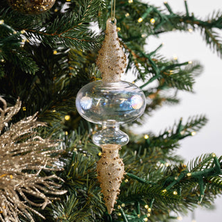 Champagne Finial Hanging Ornament - ironyhome