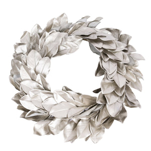 Champagne Life-Like Magnolia Wreath