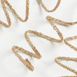 Champagne Thin Glitter Twirl Pick - Irony Home