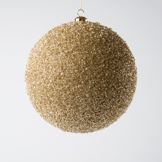 Champagne Tube Glitter Ball Ornament 5-inch - Irony Home