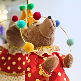 Circus Bear With Ring - ironyhome