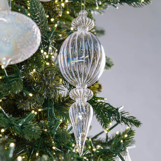 Clear Glass hanging Finail Ornament - ironyhome