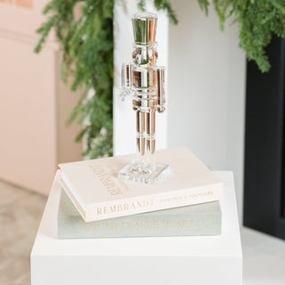 Clear Iridescent 12" Nutcracker Ornament - Irony Home