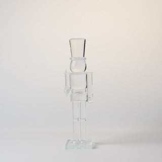 Clear Iridescent 12" Nutcracker Ornament - Irony Home