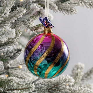 Color Gradient Glass Ball Ornament - ironyhome