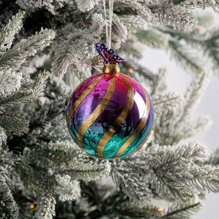Color Gradient Glass Ball Ornament - ironyhome