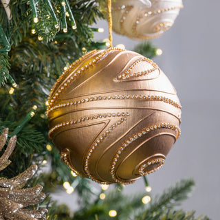 Copper Gold Metallic Ball Ornament - ironyhome