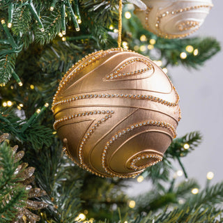 Copper Gold Metallic Ball Ornament - ironyhome