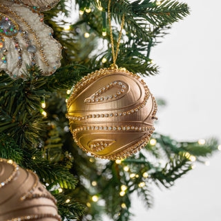 Copper Gold Metallic Ball Ornament - ironyhome
