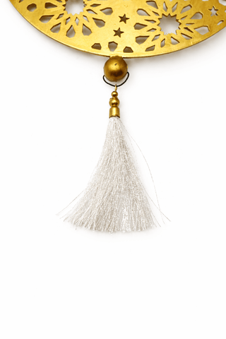 Crescent Radiance Tassel Ornament - ironyhome