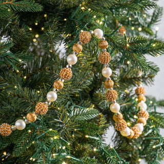 Crystal Lace And Pearl Ball Garland - ironyhome