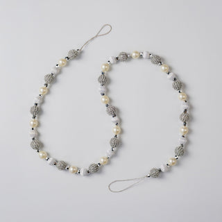 Crystal Lace And Pearl Ball Garland - ironyhome