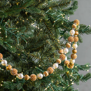 Crystal Lace And Pearl Ball Garland - ironyhome