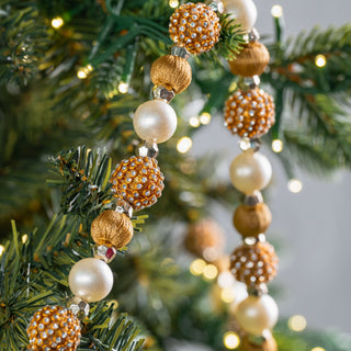 Crystal Lace And Pearl Ball Garland - ironyhome