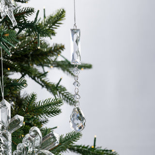 Crystal Teardrop Ornament with Crystal Beads - ironyhome