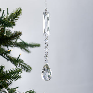 Crystal Teardrop Ornament with Crystal Beads - ironyhome