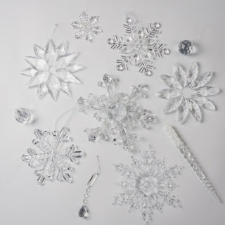 Crystal Teardrop Ornament with Crystal Beads - ironyhome