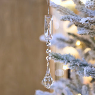 Crystal Waterdrop Ornament with Crystal Beads - ironyhome