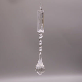 Crystal Waterdrop Ornament with Crystal Beads - ironyhome