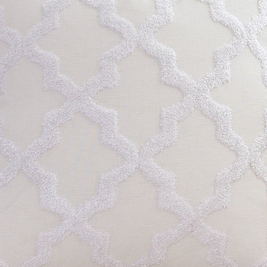 Daphne Ivory Square Cotton Cushion