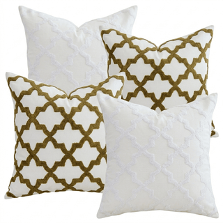 Daphne Moss Green & Ivory Collection Set — 4 Pieces - ironyhome