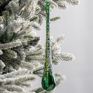 Dark Green Teardrop Ornament - ironyhome