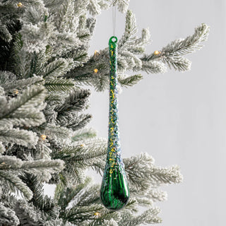 Dark Green Teardrop Ornament - ironyhome