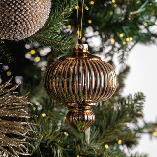 Drop Onion Bronze Hanging Ornament - ironyhome