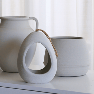 Dune Cylinder Terracotta Vase - ironyhome