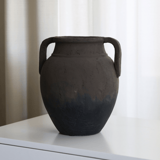 Earthen Terracotta Amphora Vase - ironyhome