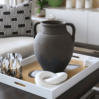 Earthen Terracotta Amphora Vase - ironyhome