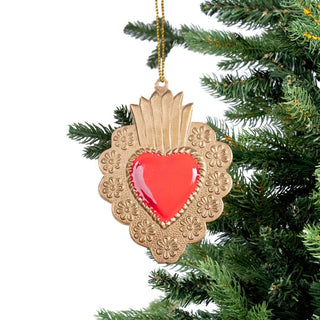 Elegant Red and Gold Vintage Milagro Ornament - ironyhome