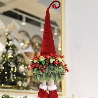 Elf Tabletop Decoration With Holly Leaves & Berries - ironyhome