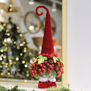 Elf Tabletop Decoration With Holly Leaves & Berries - ironyhome