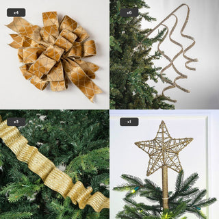 Evermore Tree Trimming Set in Champagne - Irony Home