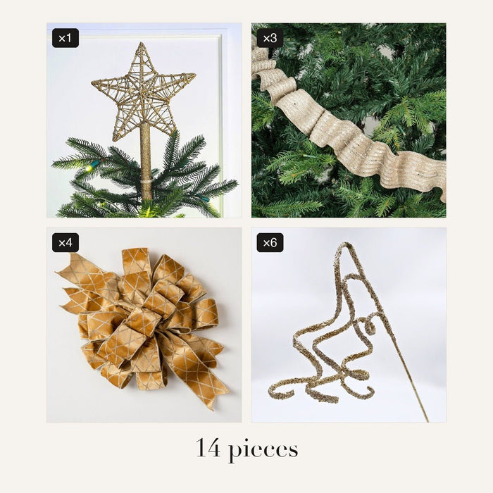 Evermore Tree Trimming Set in Champagne - Irony Home