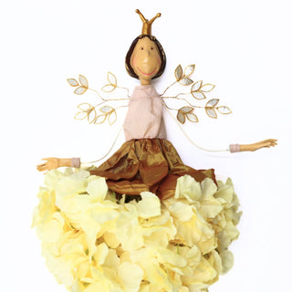 Fairy Ornament with Hydrangea Skirt - ironyhome