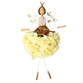 Fairy Ornament with Hydrangea Skirt - ironyhome