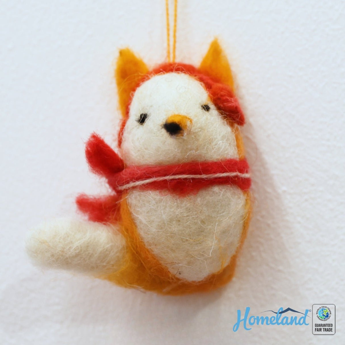 Felt Fox Christmas Ornament - Handcrafted by HDIF