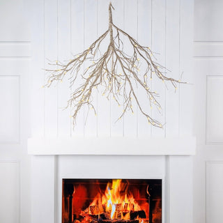 Festive Branch Chandelier with LED Lights - ironyhome