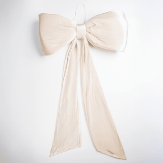 Festive Cream Velvet Bow - Irony Home