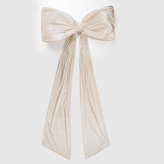 Festive Cream Velvet Bow - Irony Home