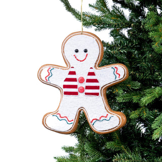 Festive Gingerbread Man Ornament - ironyhome