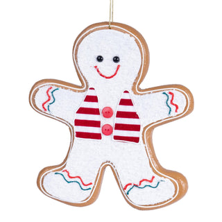 Festive Gingerbread Man Ornament - ironyhome