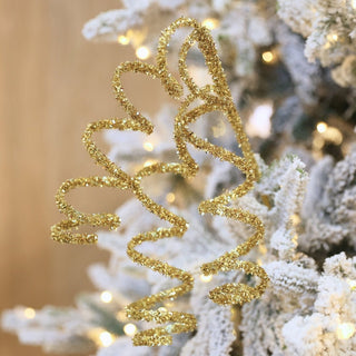 Festive Glitter Tinsel Twirl Pick - ironyhome