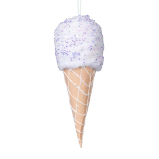 Festive Ice - Cream Cone with Glitter Sprinkles Ornament - ironyhome
