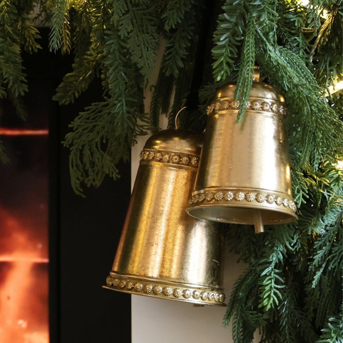 Festive Iron Hanging Bells (set of 2) - ironyhome