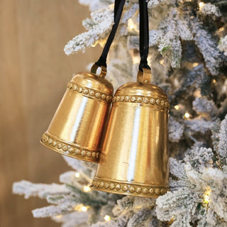 Festive Iron Hanging Bells (set of 2) - ironyhome