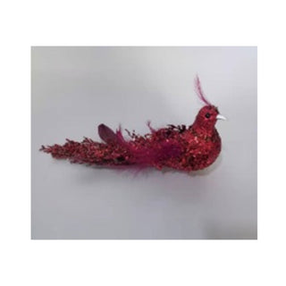 Festive Red Bird Clip - On Ornament - ironyhome